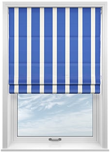 The British Stripe Co. Henry, Bristol No.2 - Twist&Fit Roman Blind
